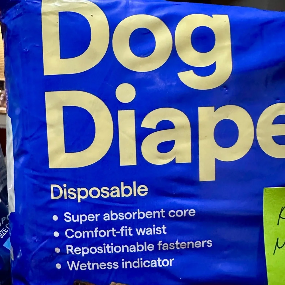 Top Paw and Up & Up Dog Diapers